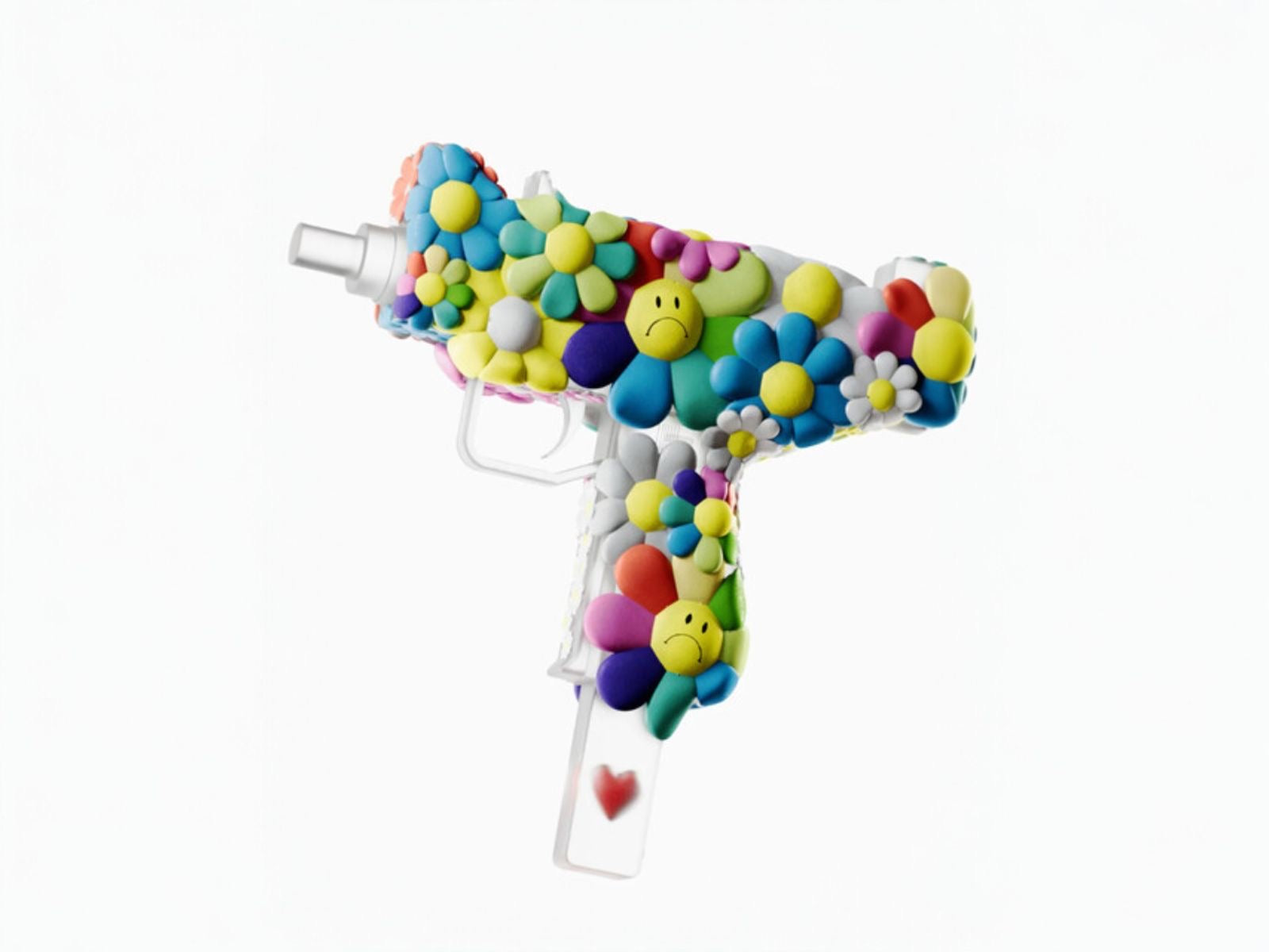 Flower Power Shoeuzi 100%  Art Sculpture by J-LDN aka Jack London