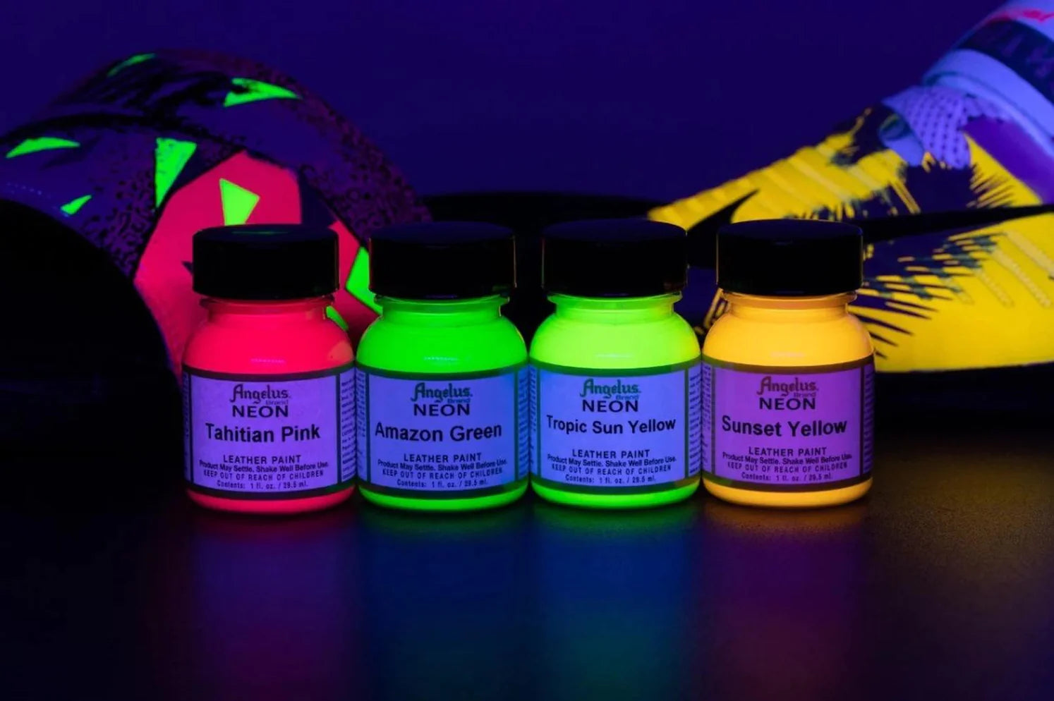 Set de pinturas acrílicas Angelus Neón
