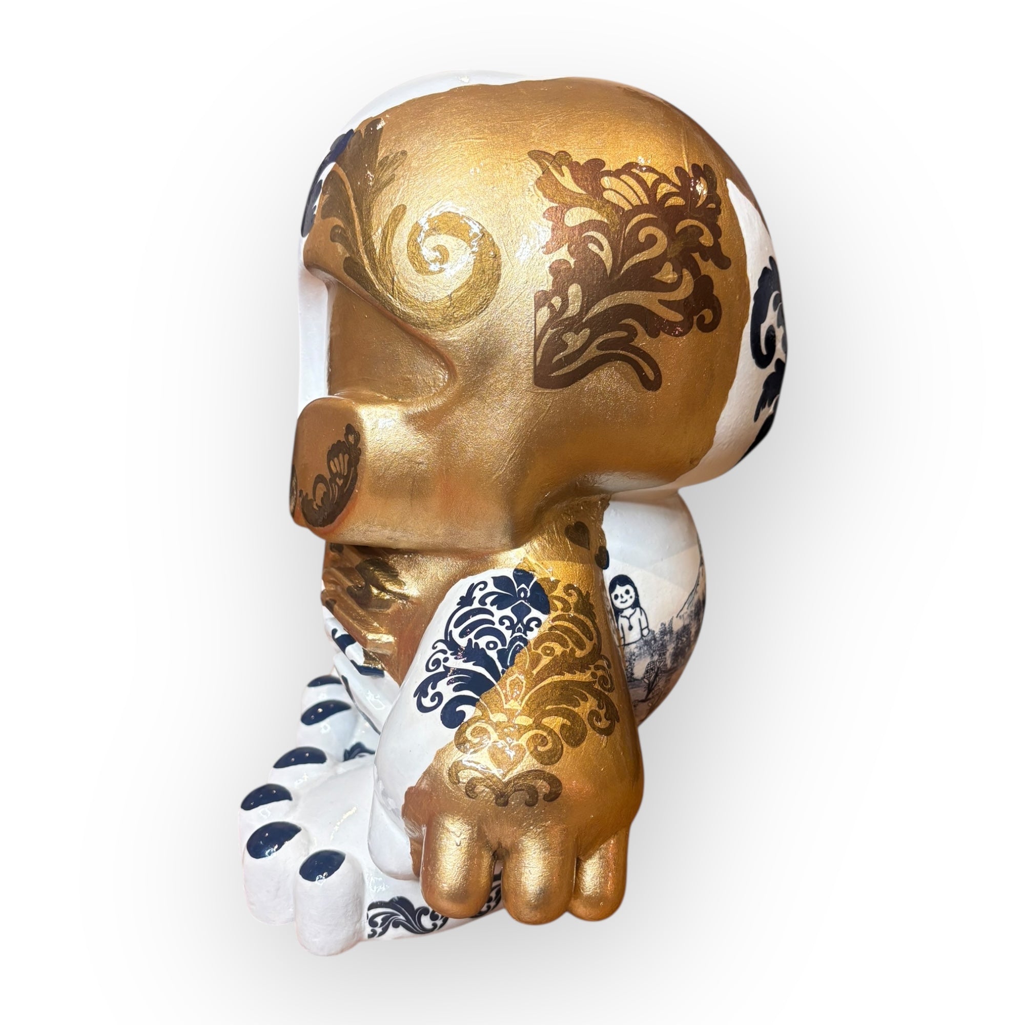 Art Kraft | Chiquiztli Custom 30 cm Iztaccíhuatl - Talavera Kintsugi