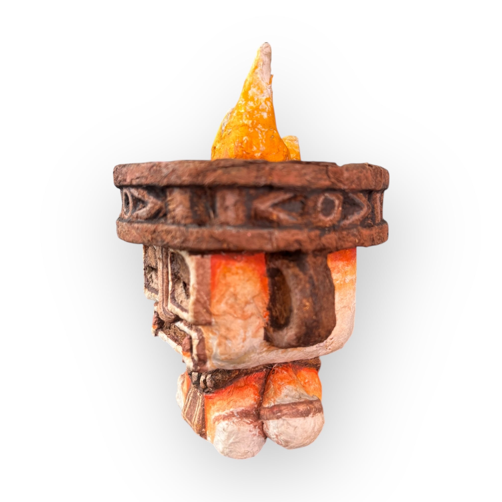 Treceanfibio | Huehueteotl Custom 15 cm - Papel Amate Artesanal