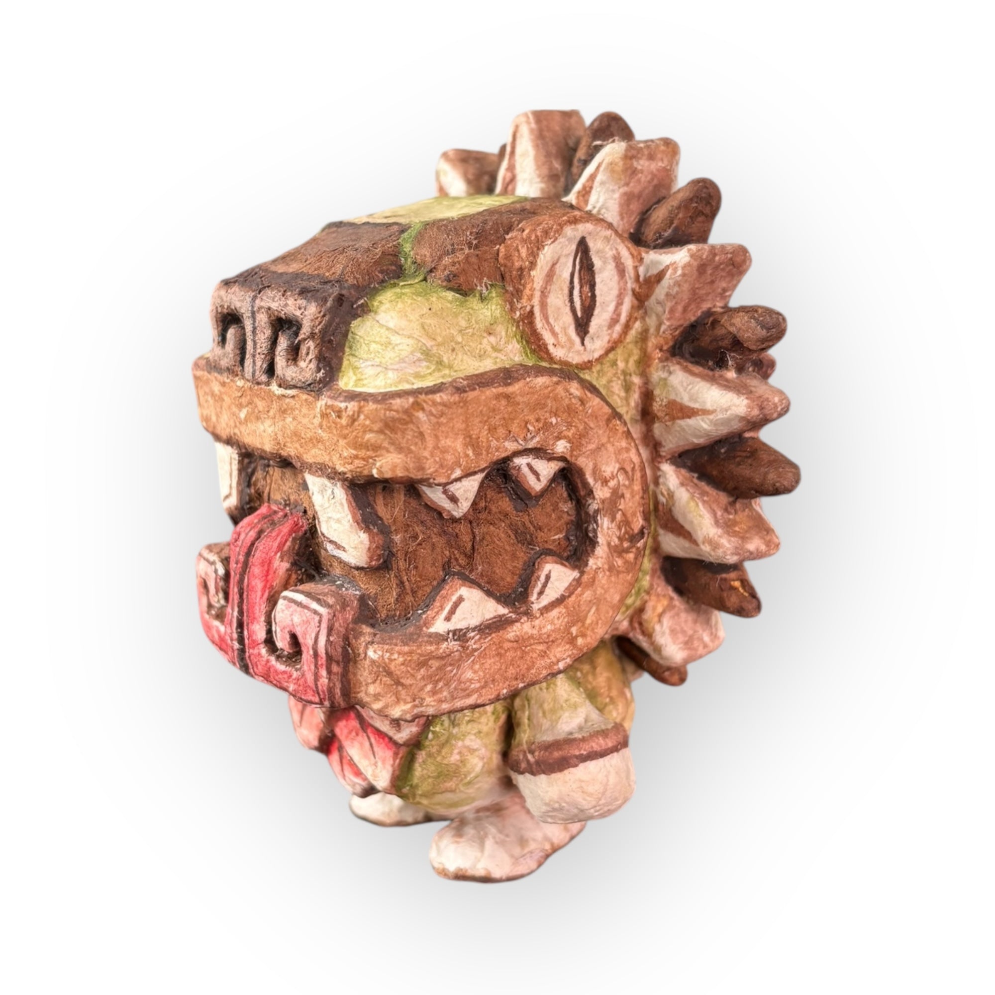 Treceanfibio | Quetzalcóatl Custom 15 cm - Papel Amate Artesanal