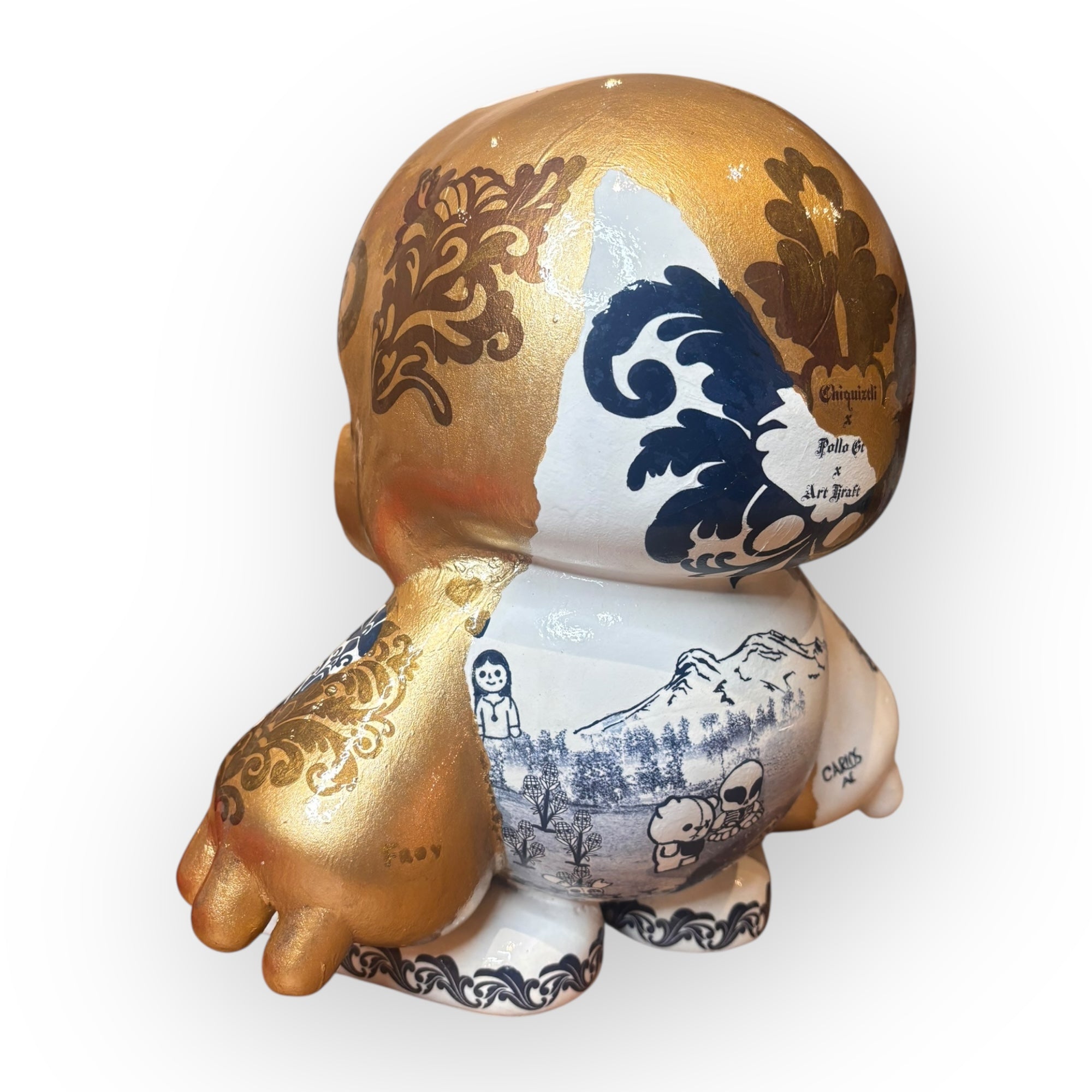 Art Kraft | Chiquiztli Custom 30 cm Iztaccíhuatl - Talavera Kintsugi