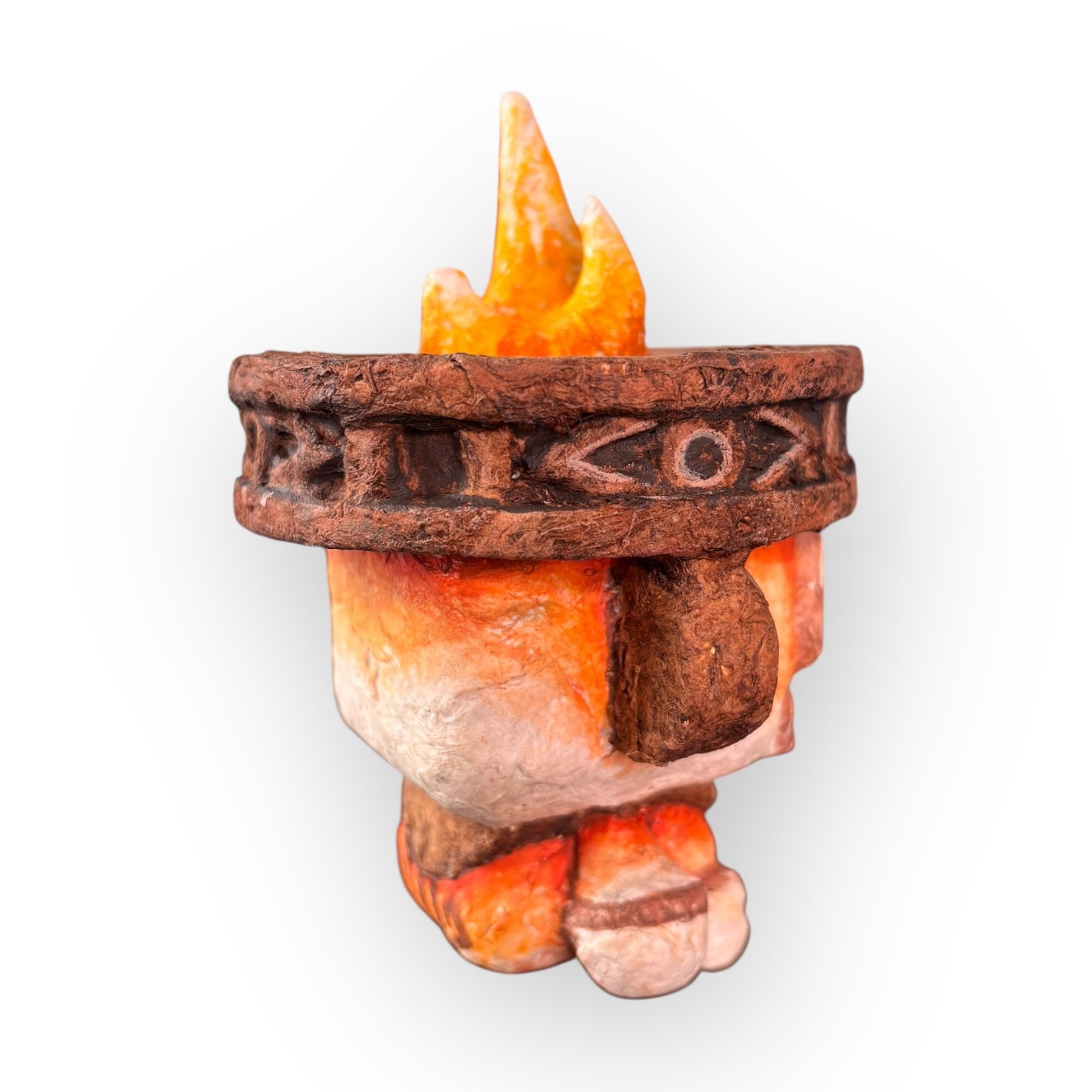 Treceanfibio | Huehueteotl Custom 15 cm - Papel Amate Artesanal