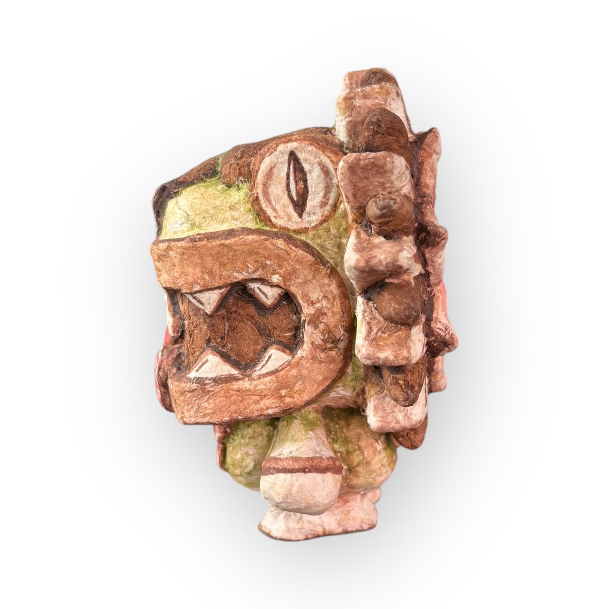 Treceanfibio | Quetzalcóatl Custom 15 cm - Papel Amate Artesanal