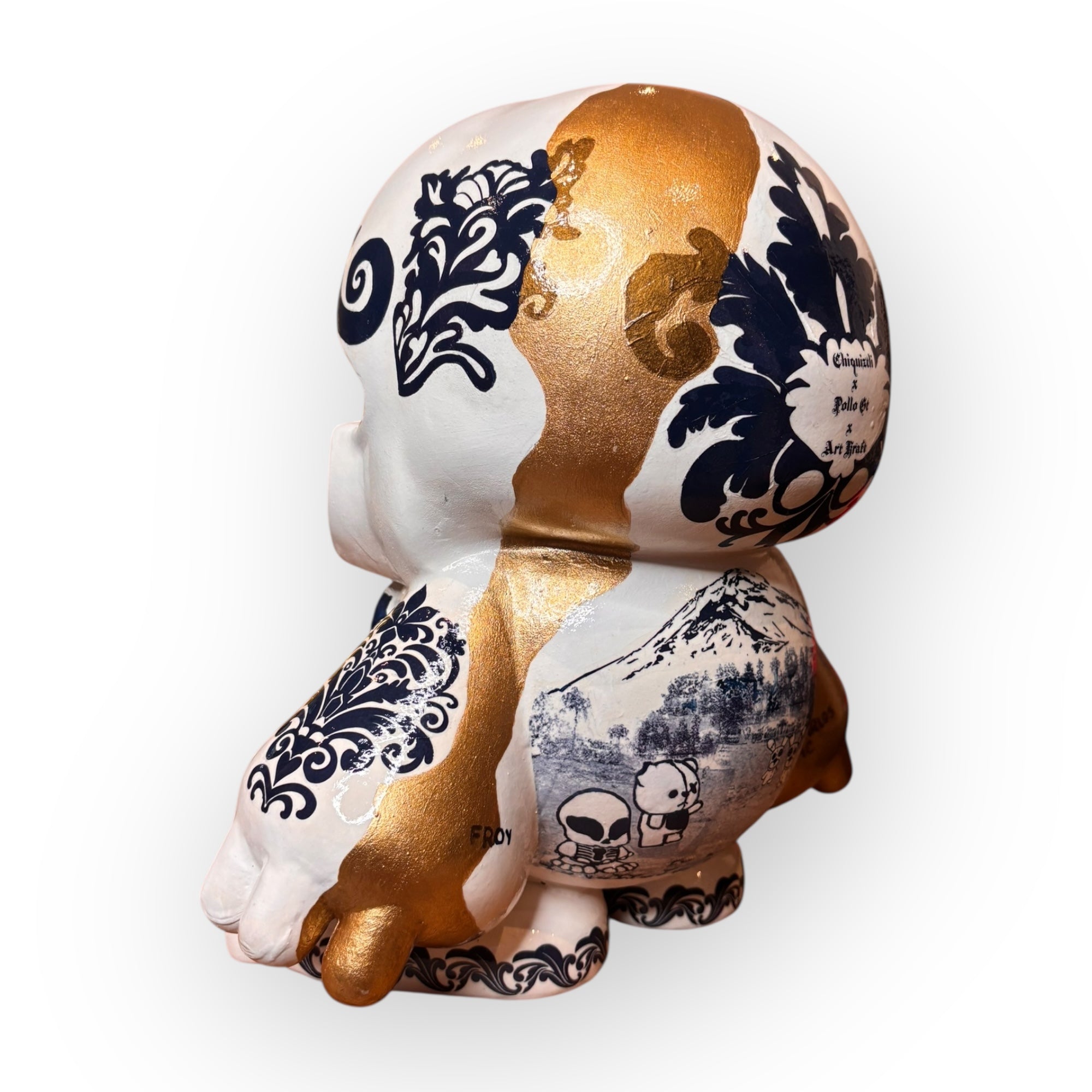 Art Kraft | Chiquiztli Custom 30 cm Popocatépetl - Talavera Kintsugi