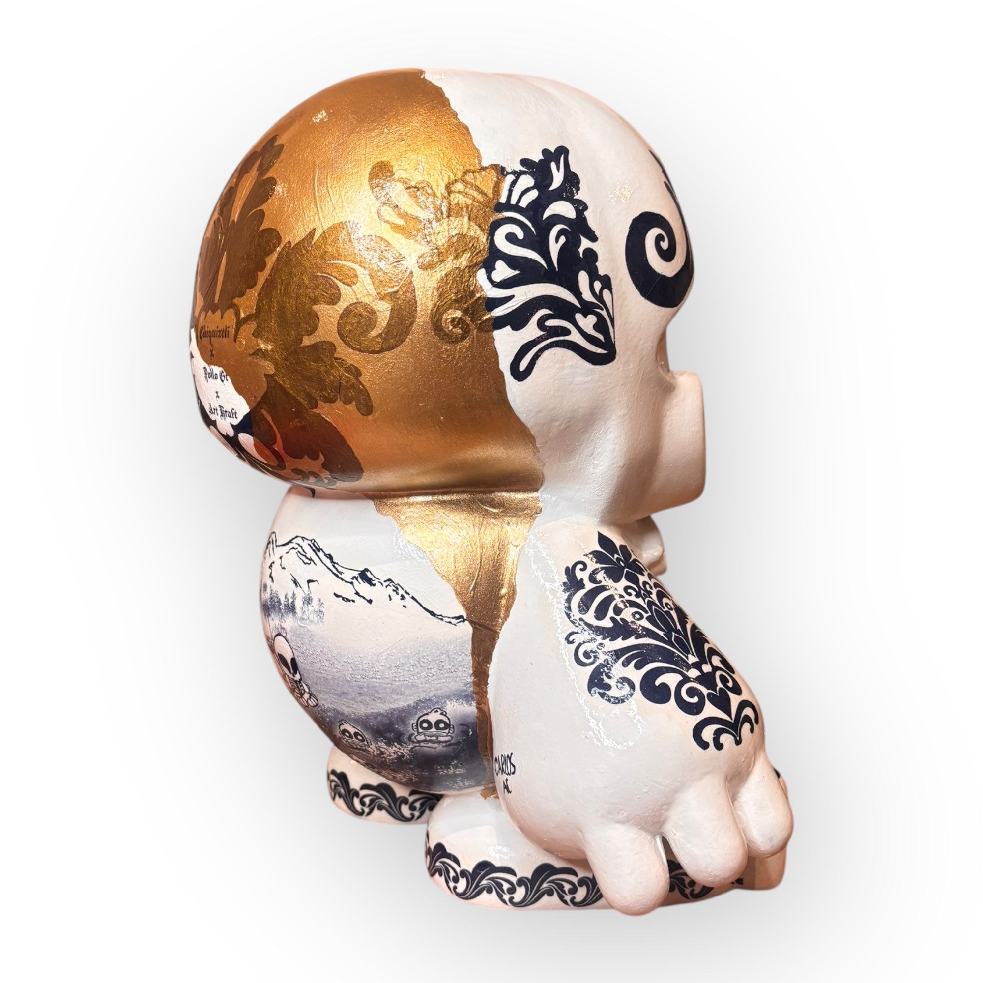 Art Kraft | Chiquiztli Custom 30 cm Iztaccíhuatl - Talavera Kintsugi