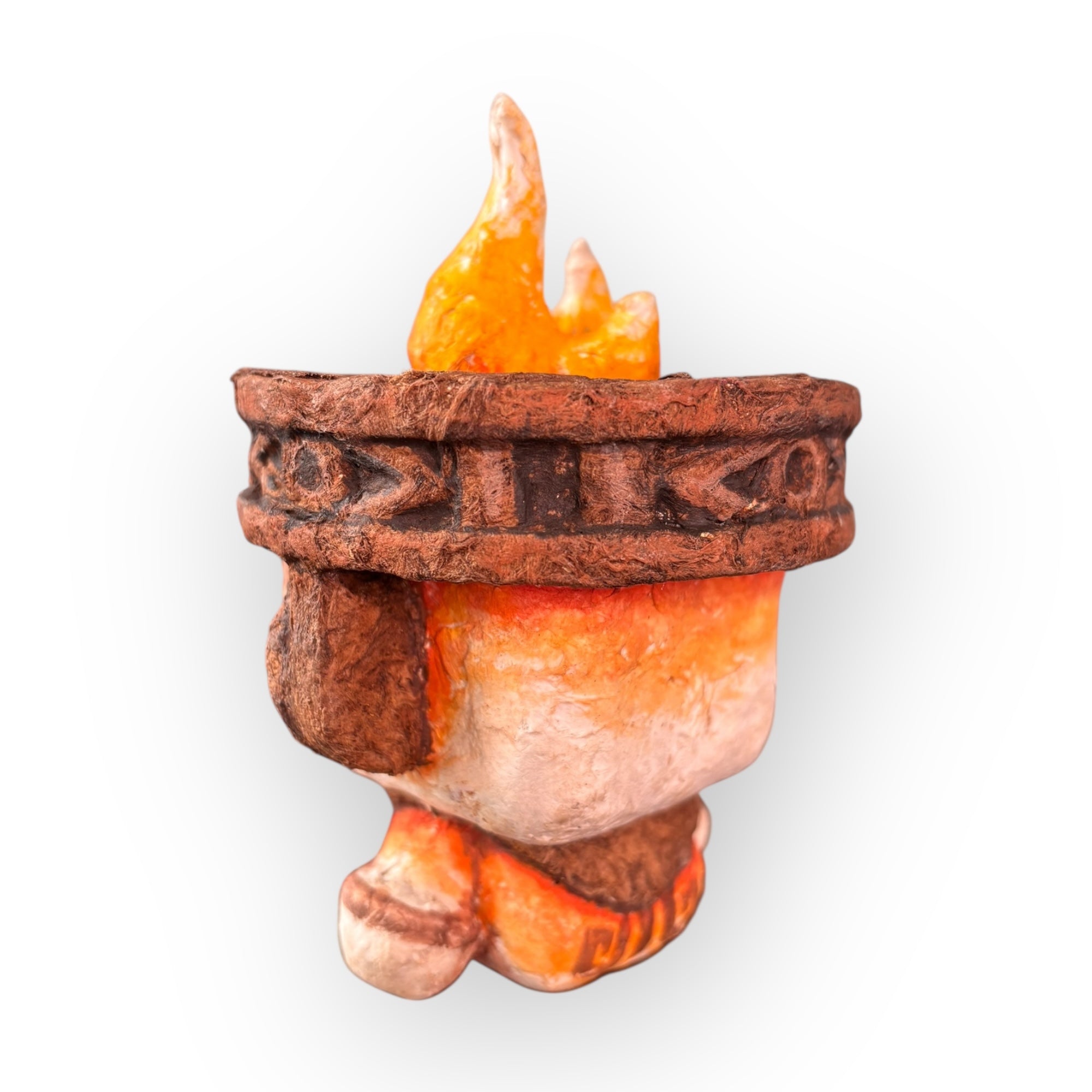 Treceanfibio | Huehueteotl Custom 15 cm - Papel Amate Artesanal