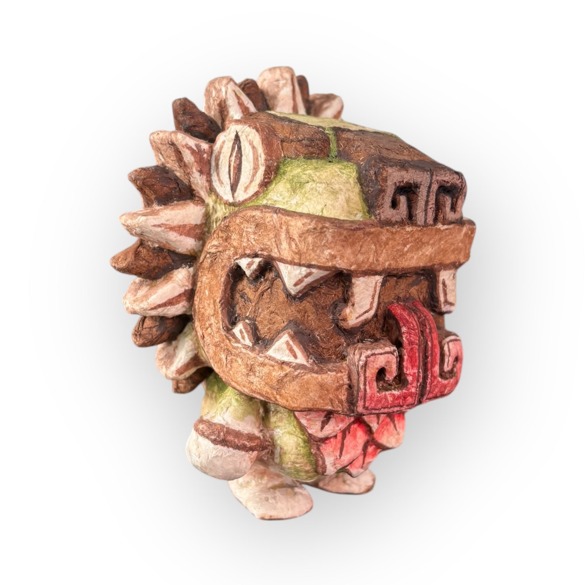 Treceanfibio | Quetzalcóatl Custom 15 cm - Papel Amate Artesanal
