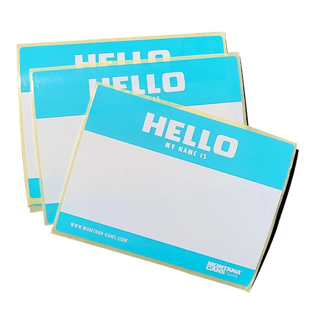 Montana Hello My Name Is Stickers