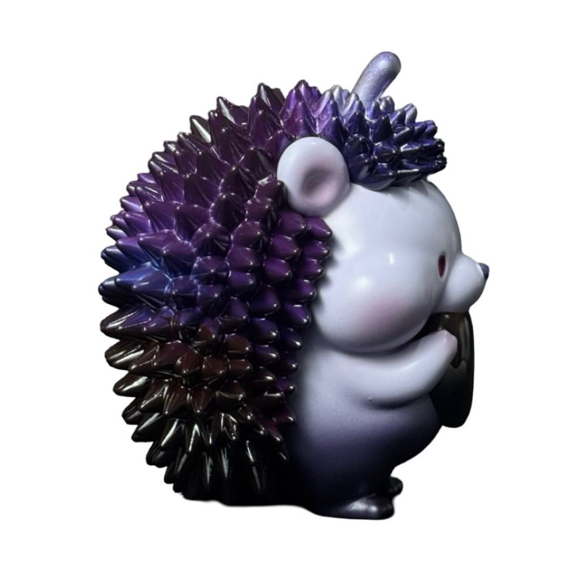 Purple Durian Hedgehog 6” Figure Signed by Jinart