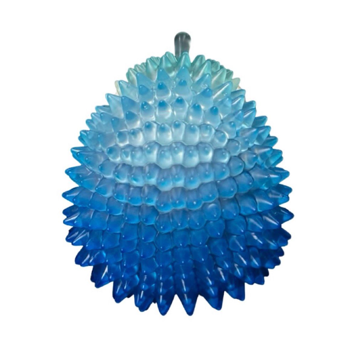 Clear Light Blue Durian Hedgehog 6” Figure Signed by Jinart