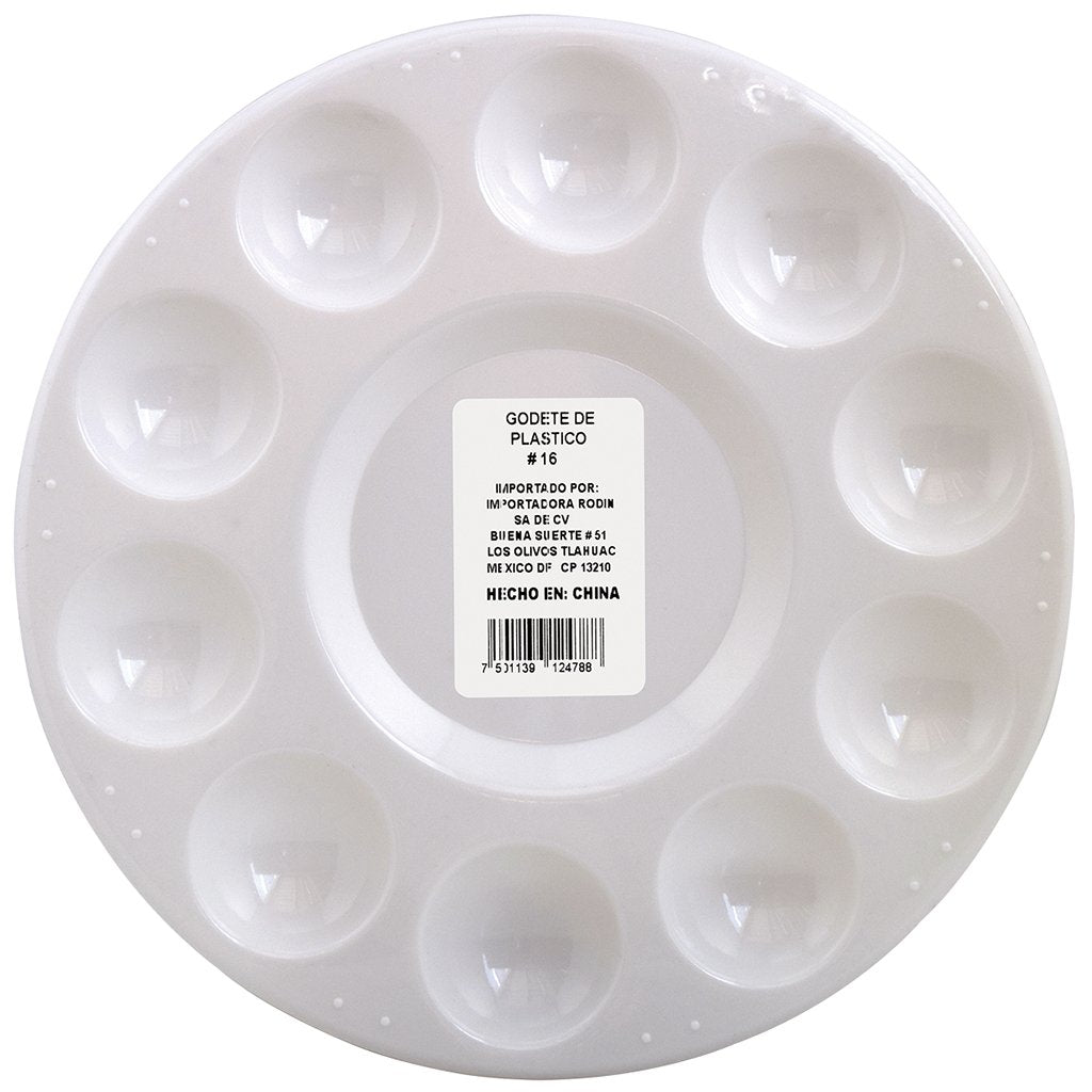 Godete redondo de plástico 10 divisiones