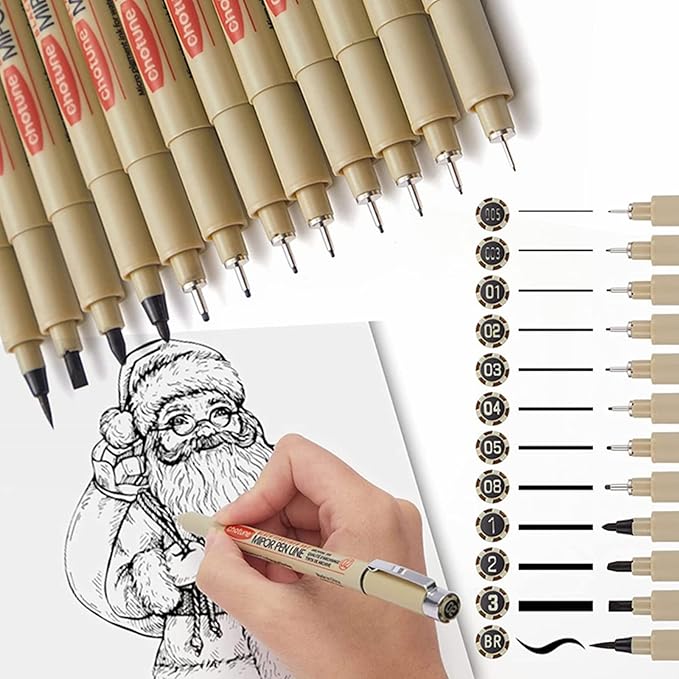 Paquete De Estilógrafos 12 Piezas