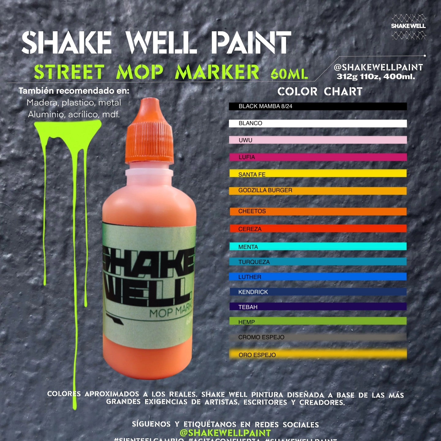 Street Mop Marker Shakewell 6 mm